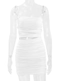 Momnfancy White One Shoulder Cut Out Fashion Party Club Bodycon Baby Shower Maternity Mini Dress