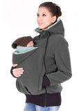 Momnfancy Polka Dot Multifunction Breast-feeding Kangaroo Casual Pregnant Maternity Hooded Sweatshirt